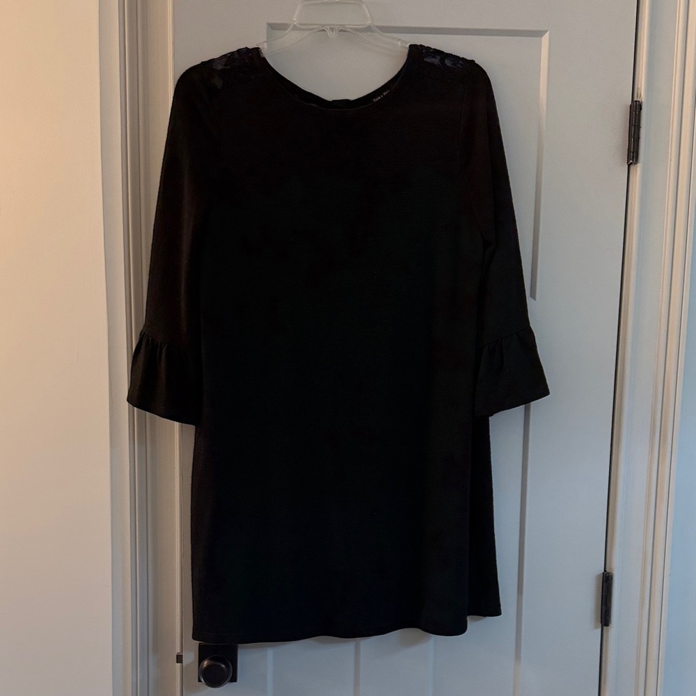 Doe & Rae Black Lace Detail Top